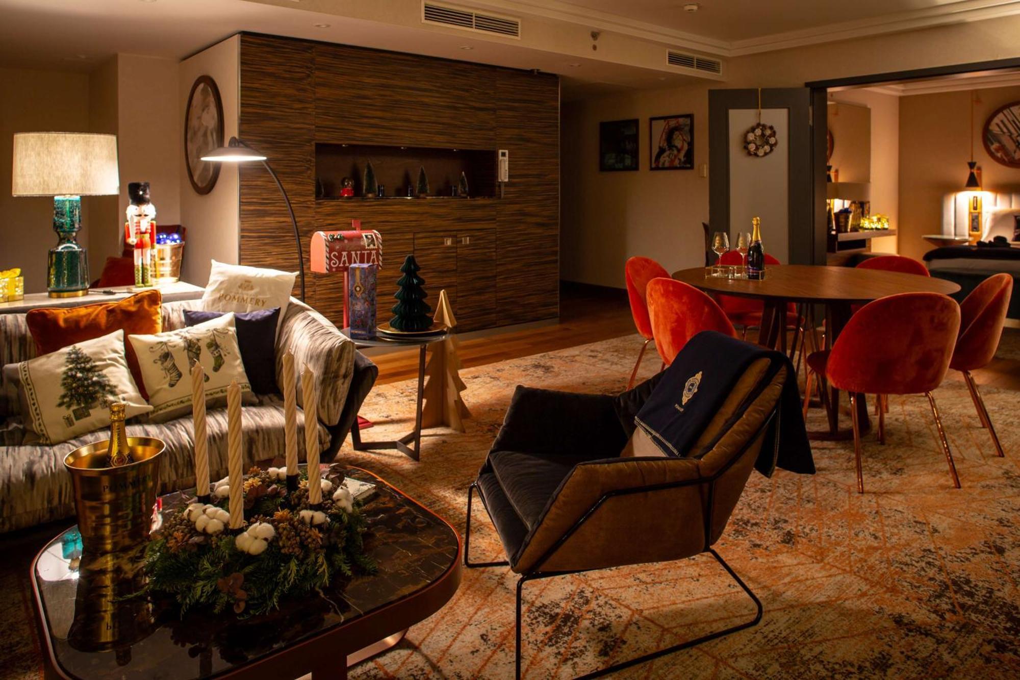ฮิลตัน แฟรงเฟิร์ต ซิตี้เซ็นเตอร์ Hotel Frankfurt am Main ภายนอก รูปภาพ The interior of a suite at the hotel